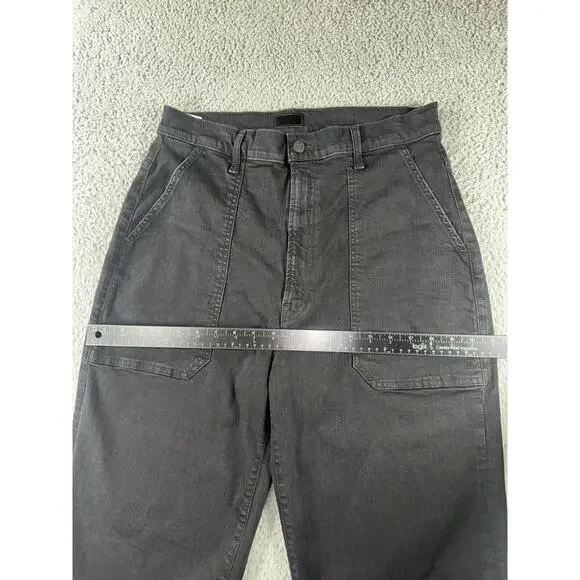 Mother Jeans Women 33‎ The Wrapper Patch Springy Ankle Not Guilty Wash